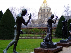 On the grounds of the Rodin Museum.