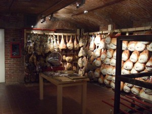 Prosciutto storage. 