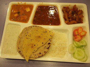 Our hospital food -- better than in America and one of the best meals we had in India.  