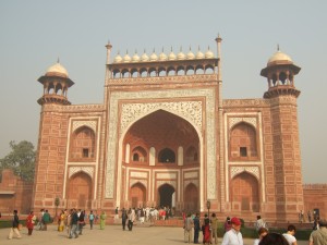 Entrance gates to the Taj Mahal