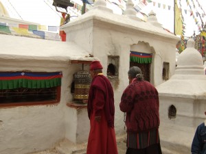 Tibetan worshippers in Kathmandu