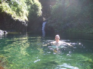 A *very* refreshing dip in Ching's Pond