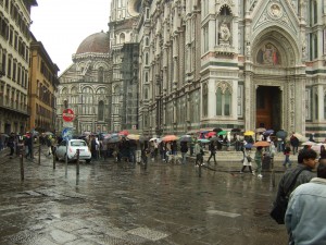 Florence -- beautiful even in the rain.