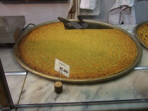 Farinata -- a specialty in Genoa.