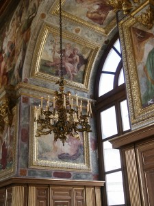 Just another chandelier and window in Fountainbleu.