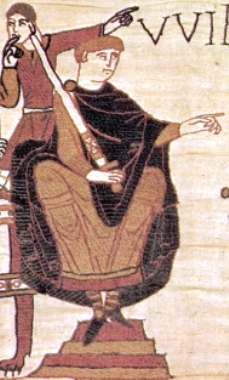 William the Conqueror as depicted on the Bayeux Tapestry.