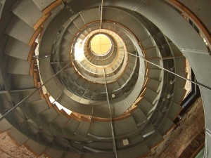 Stairs inside The Lighthouse