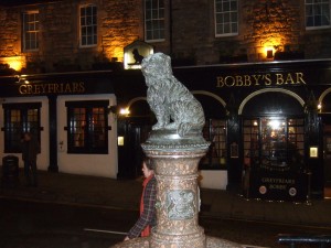 Greyfriar's Bobby - Memorial to the loyal little dog who minded his master's grave