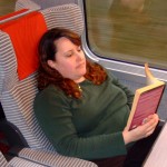 Reading "Violette's Embrace" on the TGV to Grenoble.