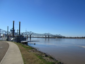 Riverboat along the Mississippi in Natchez.