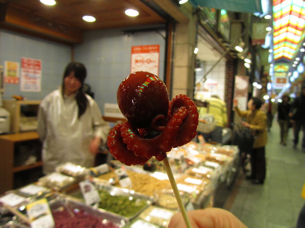 Close up -- Its legs are octopus, but it's head is a quail egg! 