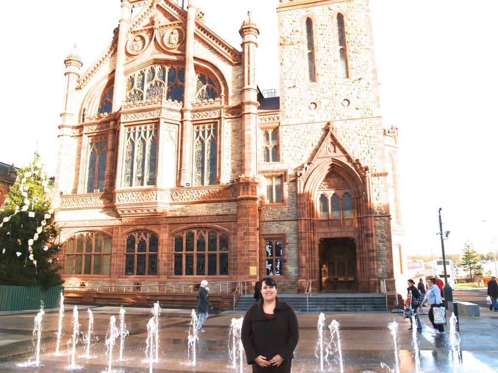 Derry/Londonderry Guildhall on a rarely sunny afternoon.