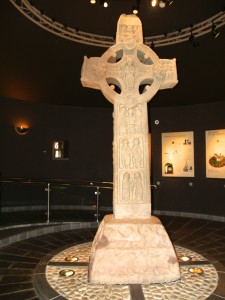 The best of the high crosses have been moved inside the Visitor's Centre to protect them from the elements.