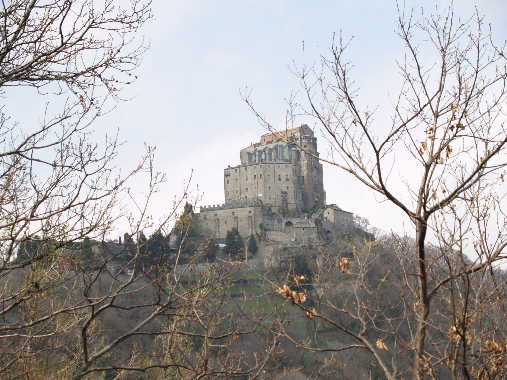 The Sacra di San Michele, monastery that inspired Umberto Eco's "In the Name of the Rose." It is part of the pilgrimage path of monasteries of St. Michael, which include Normandy's Mont St. Michel.