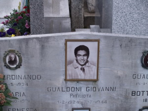 Giovanni Gualdoni, assassinated by the Fascists in 1944 to make an example of him for taking part in the Resistance. About 600 Cuggionese died in WWII (and also in WWI).