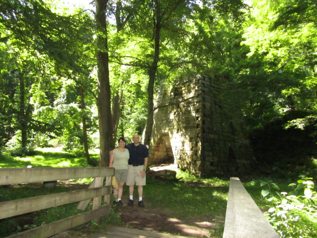 Now overgrown the moss, the Henry Clay Furnace is at the bottom of a pleasant walk.