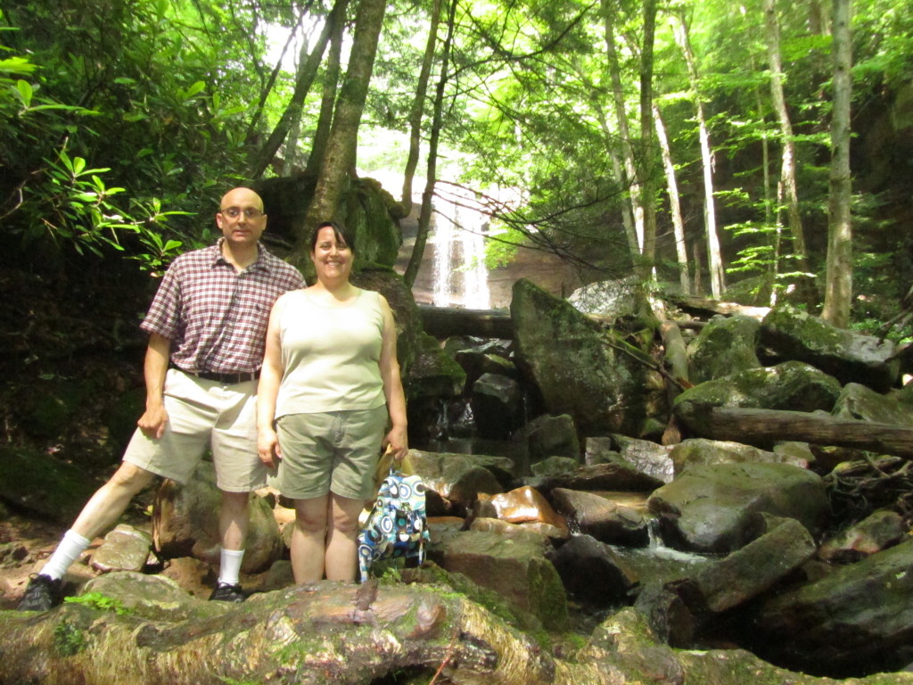 At Cucumber Falls in Ohiopyle State Park.