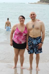 On Manuel Antonio National Park beach.